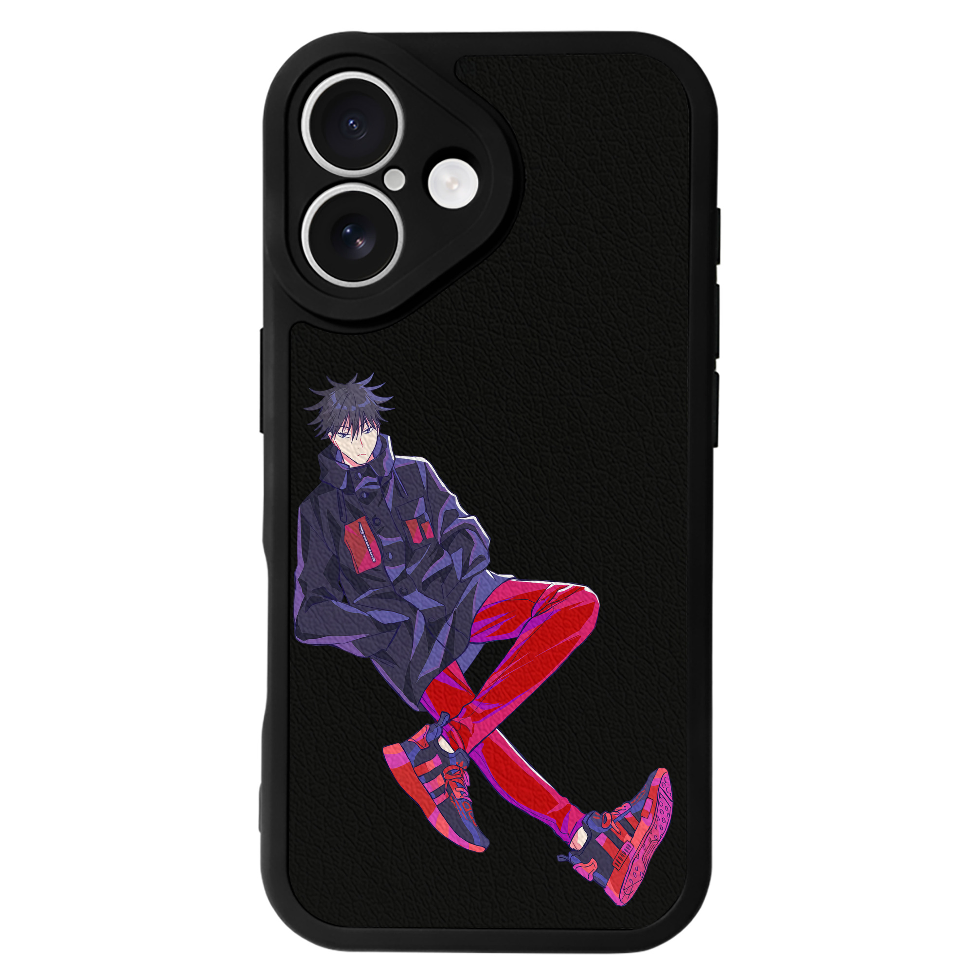 （画像用） 呪術廻戦 Jujutsu Kaisen 【iPhone 16シリーズ対応】シリコンスマホケース（レザー調） 材質：シリコン